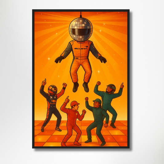 Lando Norris Miami Helmet 21x30cm