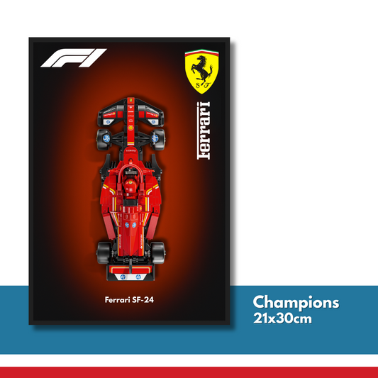 DisplayFrame F1 Scuderia Ferrari 21x30cm