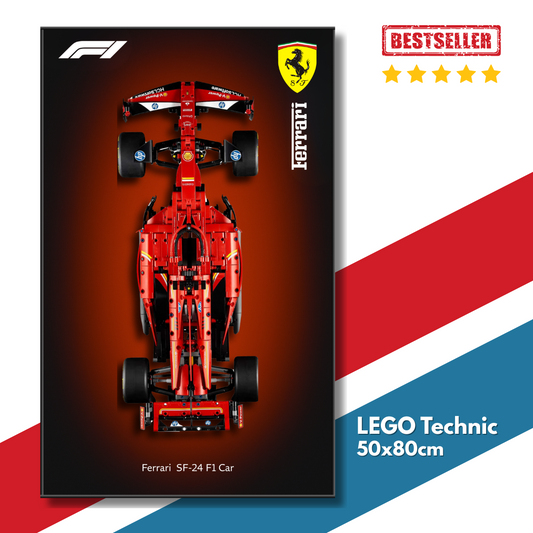 Display Frame F1 Scuderia Ferrari 50x80cm