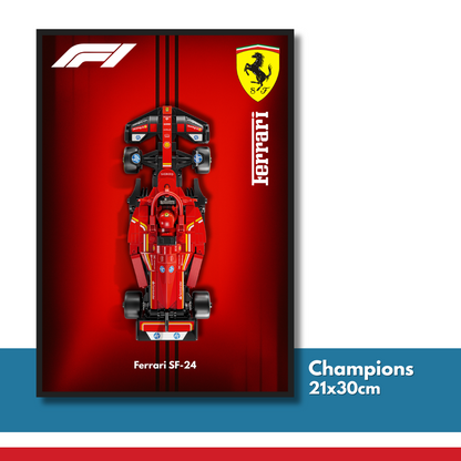 DisplayFrame F1 Scuderia Ferrari 21x30cm