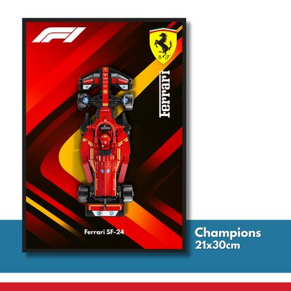 DisplayFrame F1 Scuderia Ferrari 21x30cm