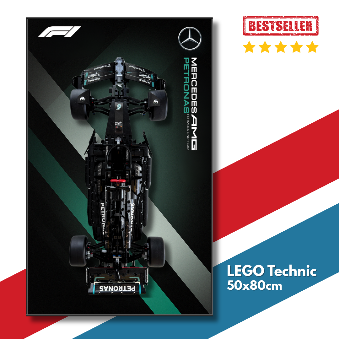 DisplayFrame F1 Mercedes Petronas AMG 50x80cm