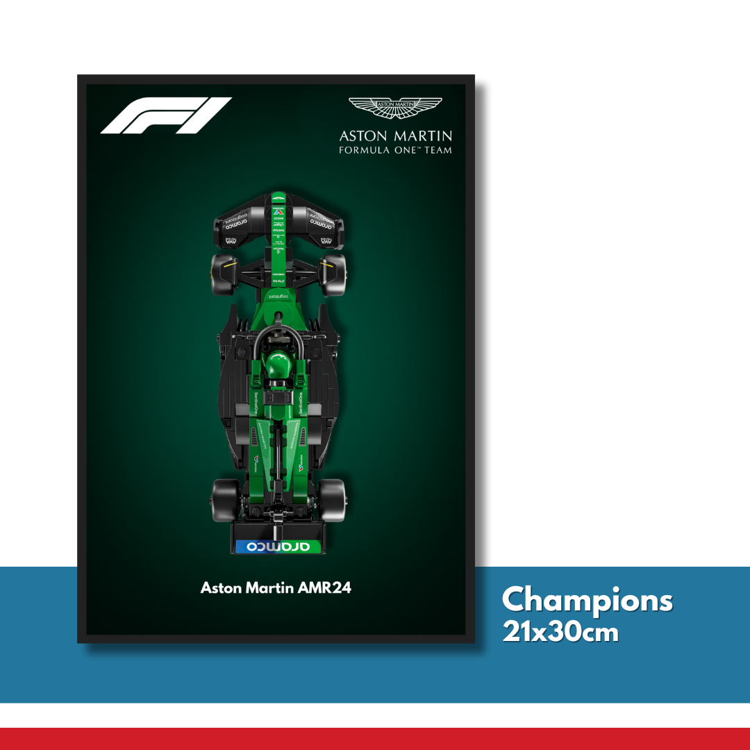 DisplayFrame F1 Aston Martin Formula 1 Team 21x30cm