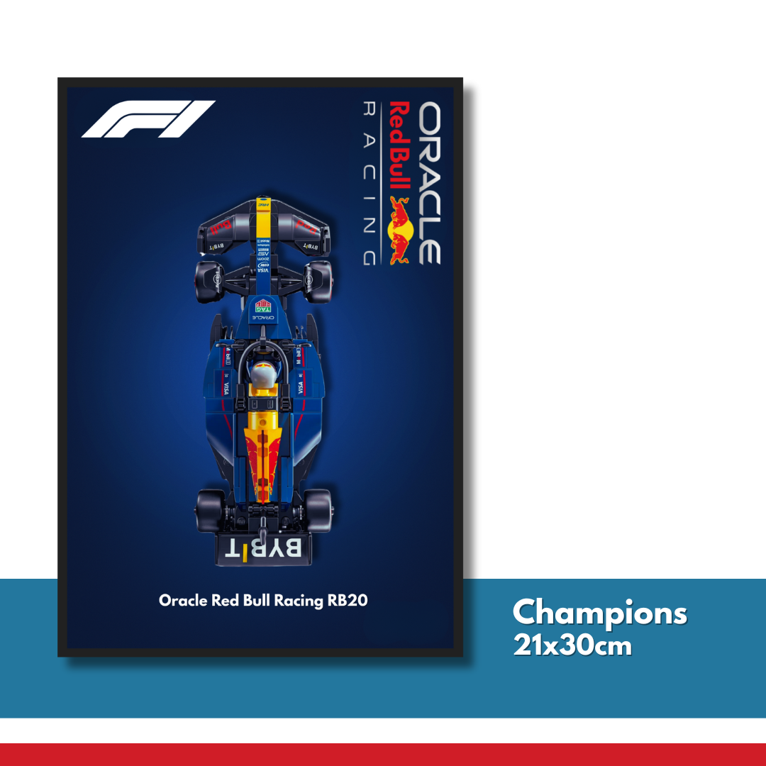 DisplayFrame F1 Oracle Redbull Racing 21x30cm