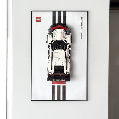 Display Frame Porsche 911 RSR 50x80cm