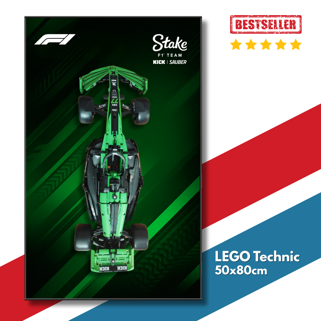 Display Frame F1 Stake Kick Sauber F1 Team 50x80cm