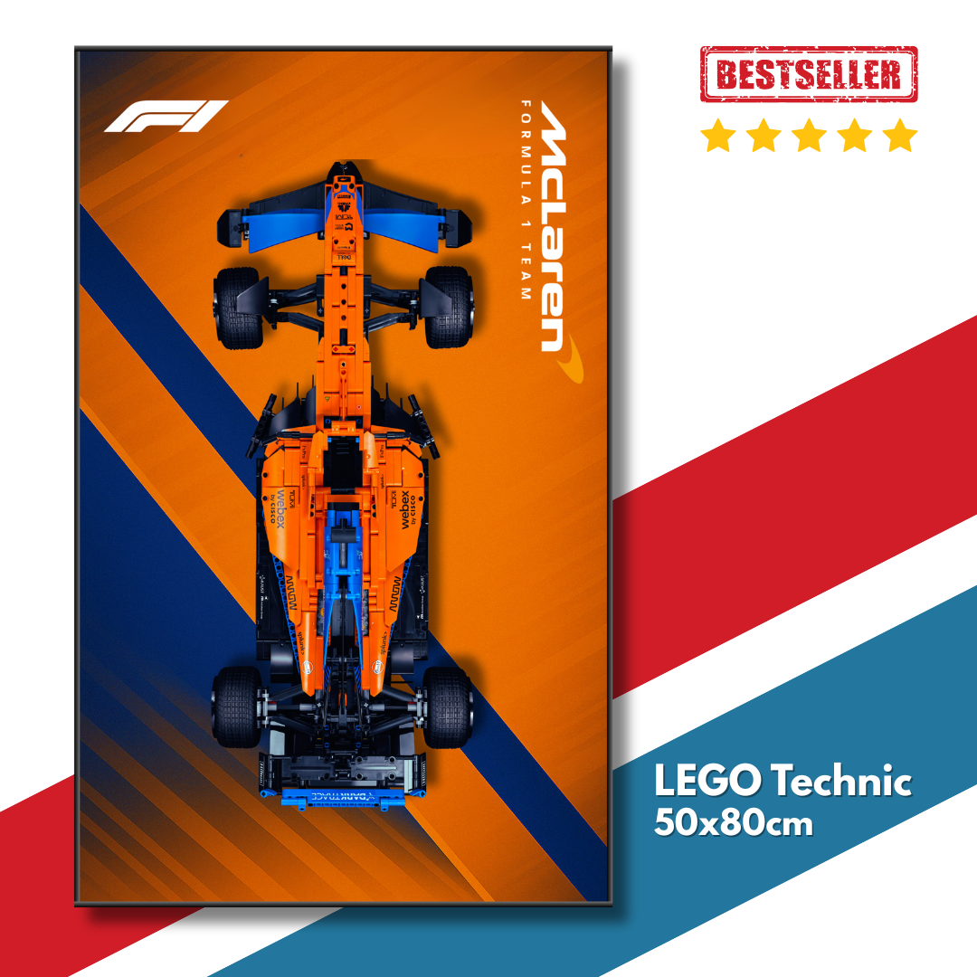 Display Frame F1 McLaren Formula 1 Team 50x80cm