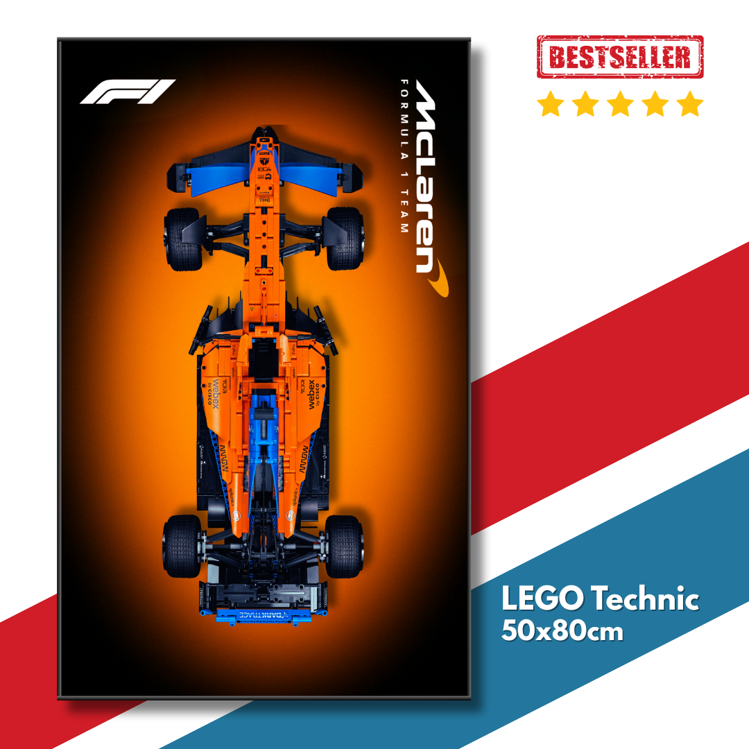 Display Frame F1 McLaren Formula 1 Team 50x80cm