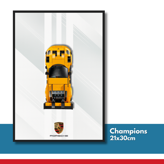 DisplayFrame Porsche 911 GT3 RS 21x30cm