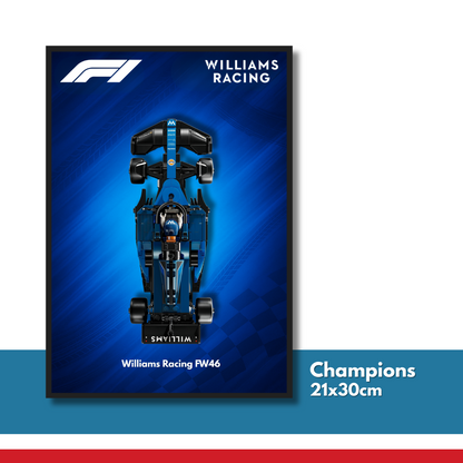 DisplayFrame F1 Williams Racing F1 Team 21x30cm
