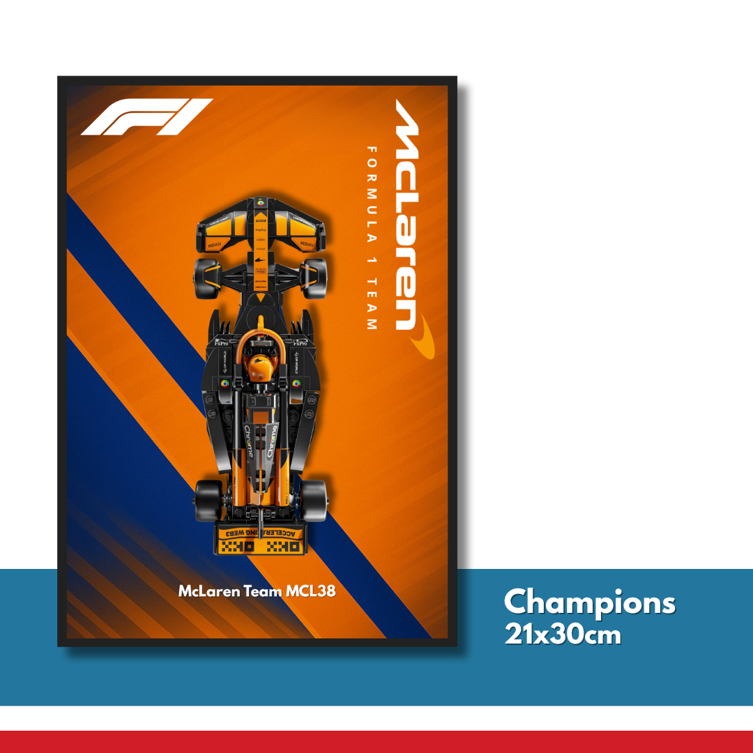 DisplayFrame F1 McLaren Formula 1 Team 21x30cm