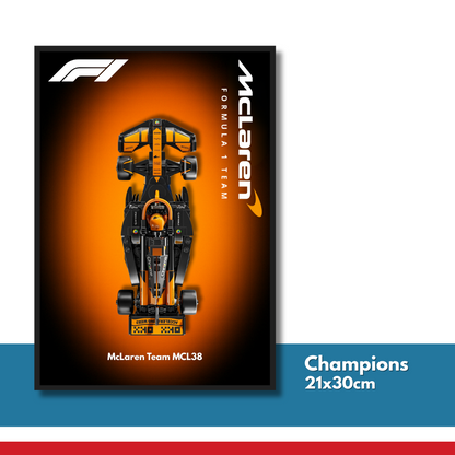DisplayFrame F1 McLaren Formula 1 Team 21x30cm