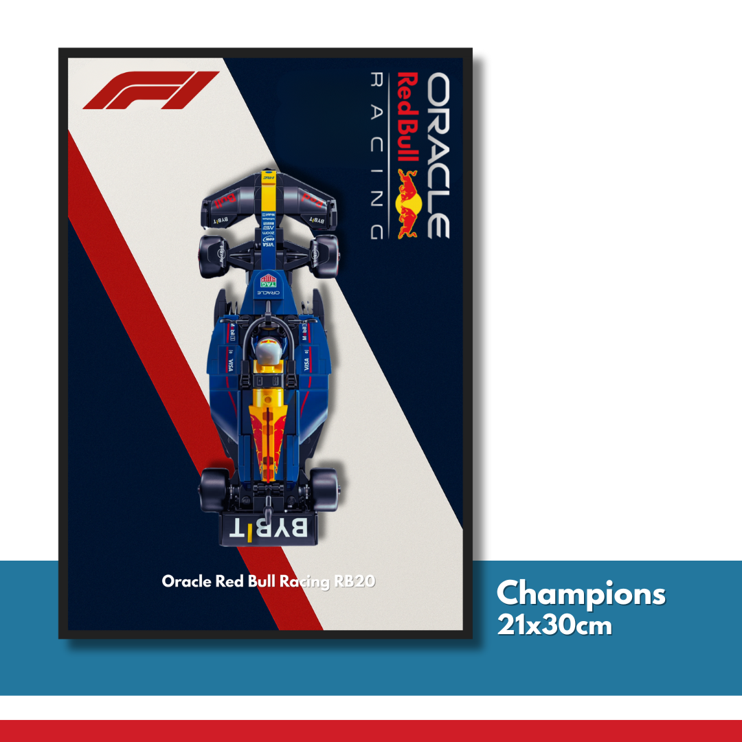DisplayFrame F1 Oracle Redbull Racing 21x30cm