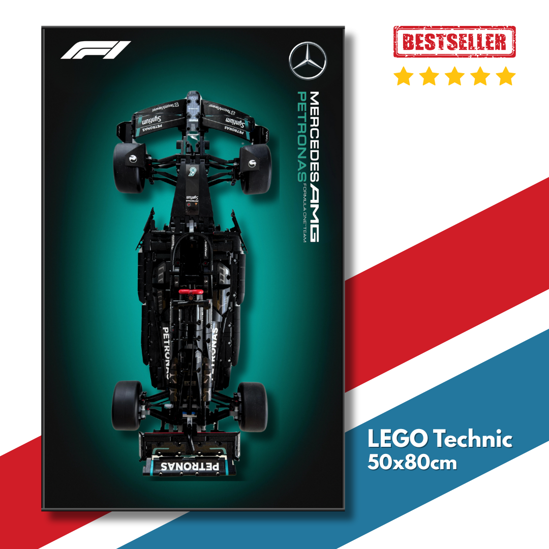 DisplayFrame F1 Mercedes Petronas AMG 50x80cm