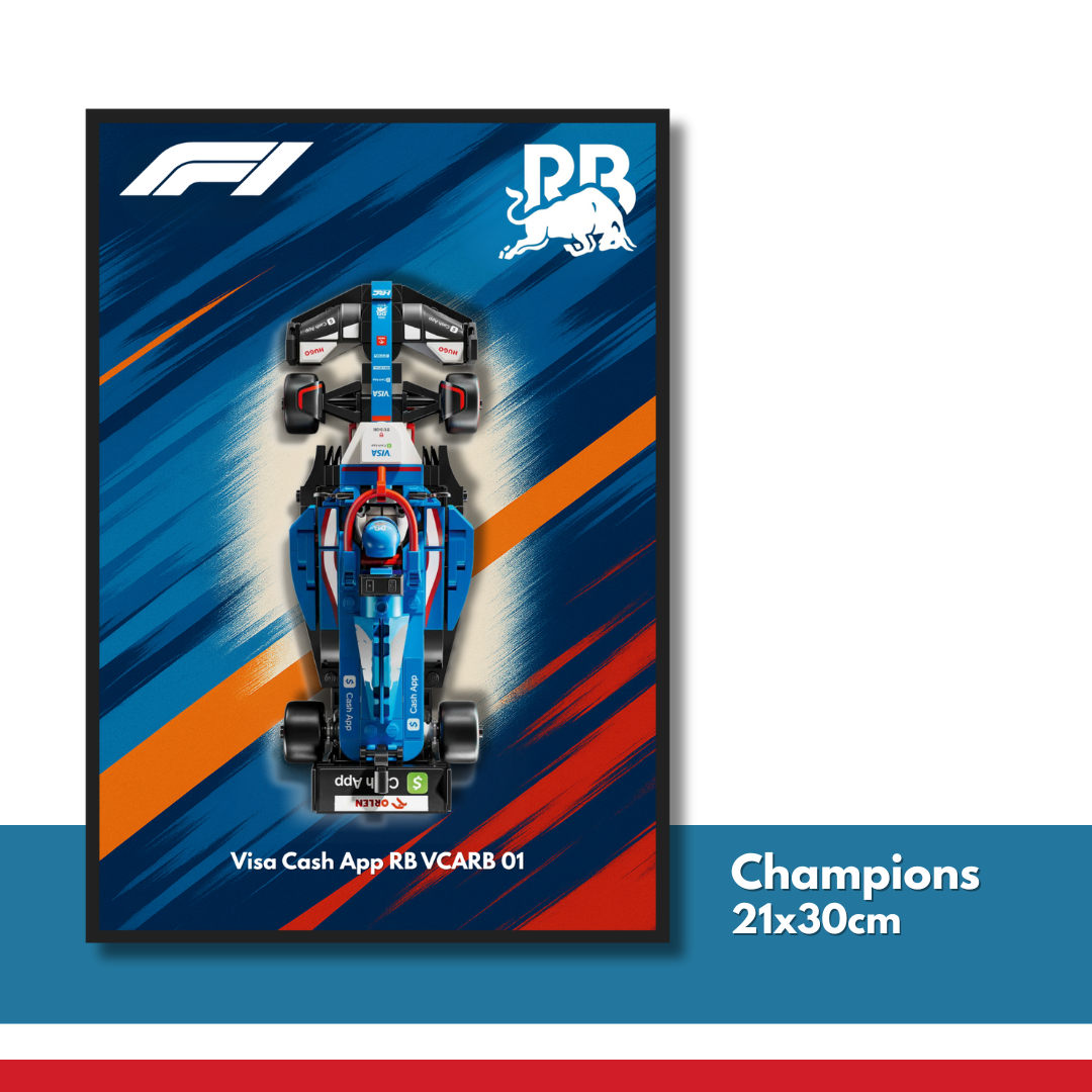 DisplayFrame F1 Redbull Visa Cash App 21x30cm